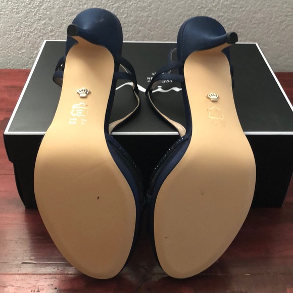 Nina Blossom strapping blue heels - Picture 4 of 4